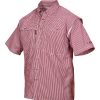 Mens * | Drake Waterfowl Systems Drake Wingshooter Game Day Plaid Short Sleeve Shirt Maroon