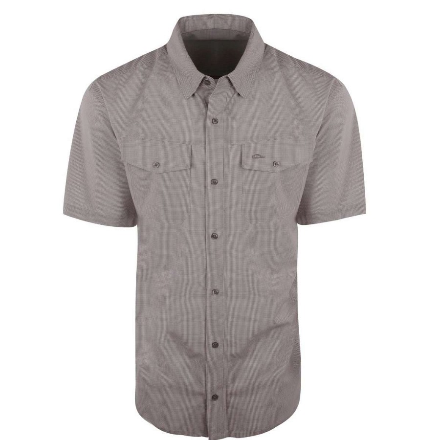 Mens * | Drake Waterfowl Systems Drake Traveler'S Check Shirt Short Sleeve