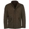 Mens * | Barbour Men'S Powell Quilted Jacket Olive