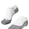 Running * | Falke Usa Falke Men'A Ru4 Endurance Invisible No Show Running Socks Wht-Mix