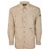 Mens * | Drake Waterfowl Systems Drake Featherlite Wingshooter Plaid Long Sleeve Shirt Orange Plaid