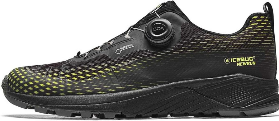 Running * | Icebug Men'S Newrun Bugrip Gtx Blk/Pois