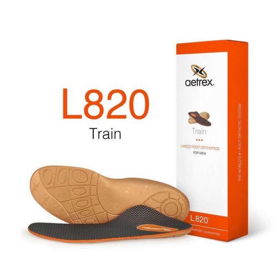 Running * | Aetrex Men'S Train Posted Orthotics