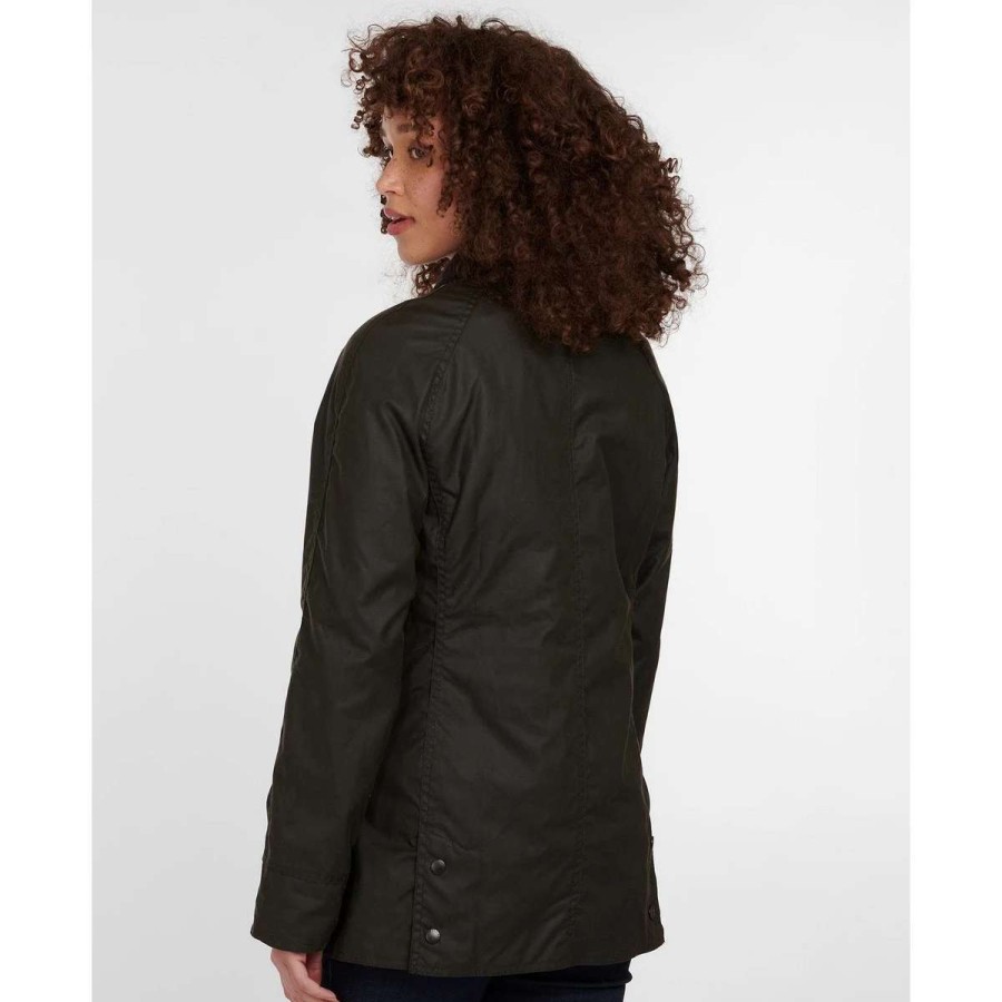 Womens * | Barbour Women'S Classic Beadnell Wax Jacket Olive