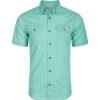 Mens * | Drake Waterfowl Systems Drake Frat Bd Gingham Check Short Sleeve Shirt