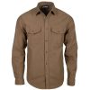 Mens * | Mountain Khakis Mountain Khaki Moleskin Shirtjac Relaxed Fit Tobacco