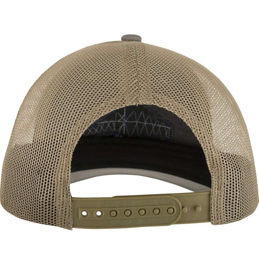 Mens * | Drake Waterfowl Systems Drake 6 Panel Migrator Logo Cap Dark Gray