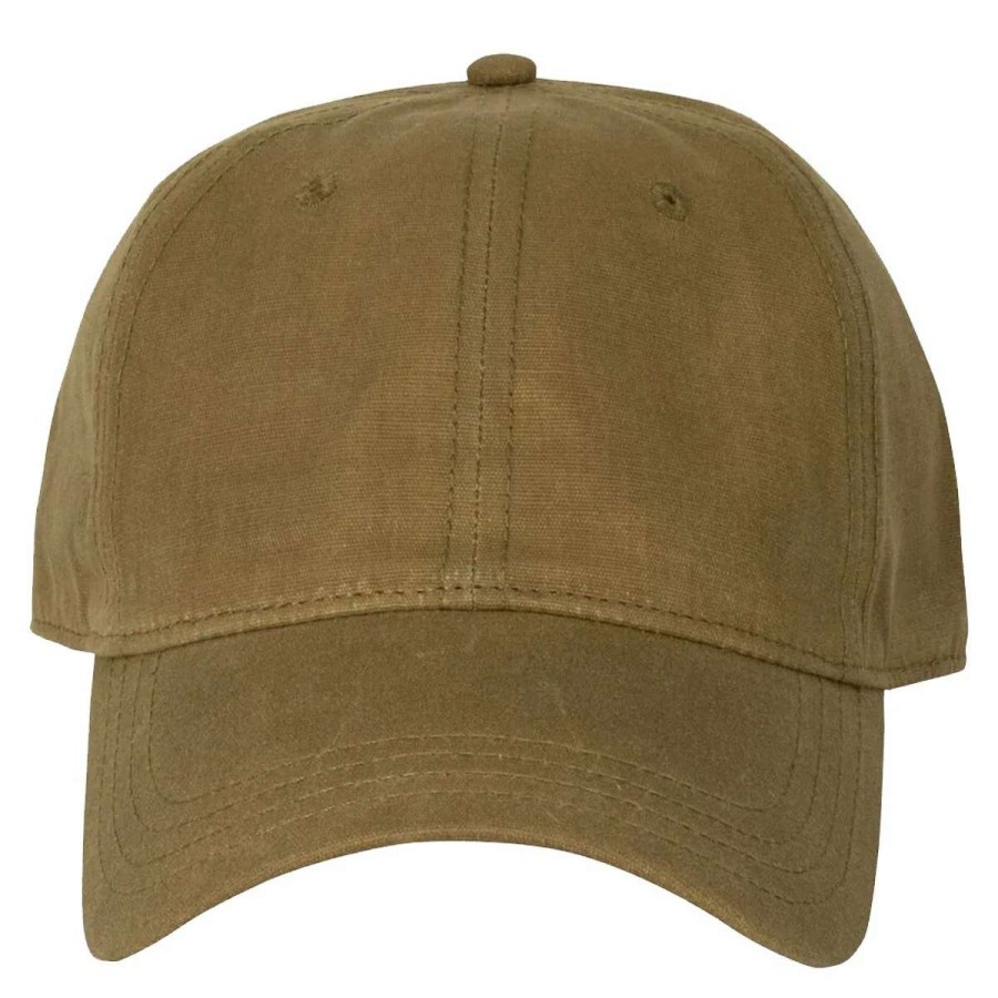 Mens * | Dri Duck Moorland Waxed Canvas Cap Field Khaki