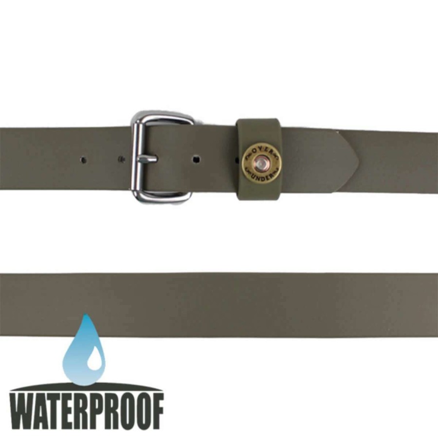 Mens * | Over Under Waterproof Single Shot Belt Olive